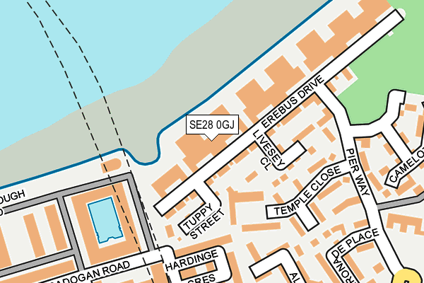 SE28 0GJ map - OS OpenMap – Local (Ordnance Survey)