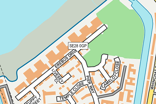 SE28 0GP map - OS OpenMap – Local (Ordnance Survey)