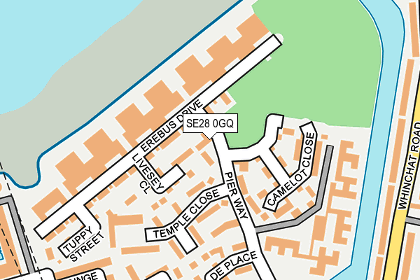 SE28 0GQ map - OS OpenMap – Local (Ordnance Survey)