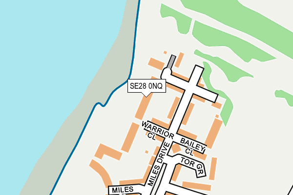 SE28 0NQ map - OS OpenMap – Local (Ordnance Survey)