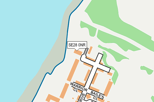 SE28 0NR map - OS OpenMap – Local (Ordnance Survey)