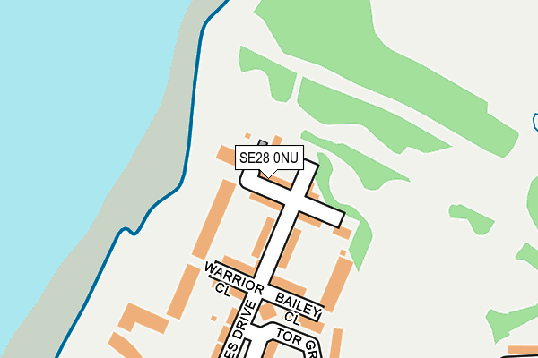 SE28 0NU map - OS OpenMap – Local (Ordnance Survey)