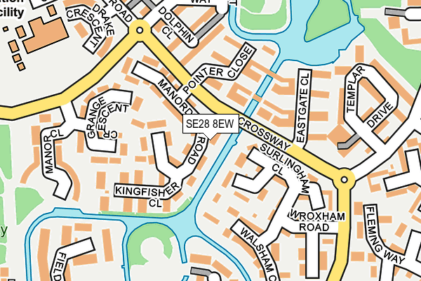 SE28 8EW map - OS OpenMap – Local (Ordnance Survey)