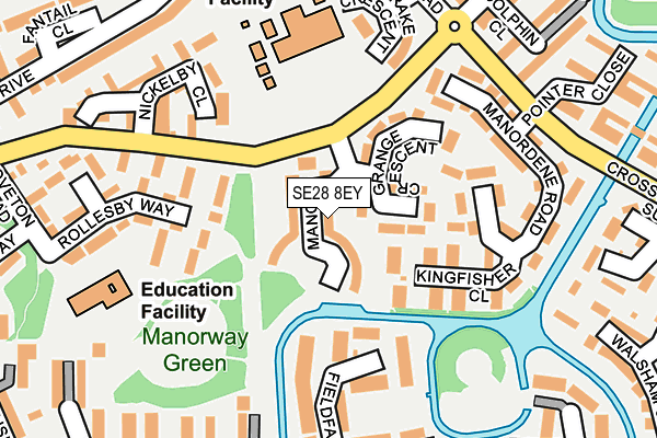 SE28 8EY map - OS OpenMap – Local (Ordnance Survey)