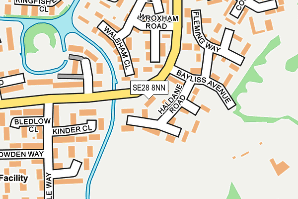 SE28 8NN map - OS OpenMap – Local (Ordnance Survey)