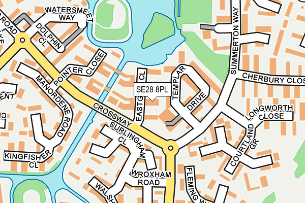 SE28 8PL map - OS OpenMap – Local (Ordnance Survey)