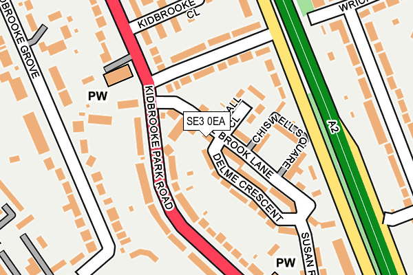 SE3 0EA map - OS OpenMap – Local (Ordnance Survey)
