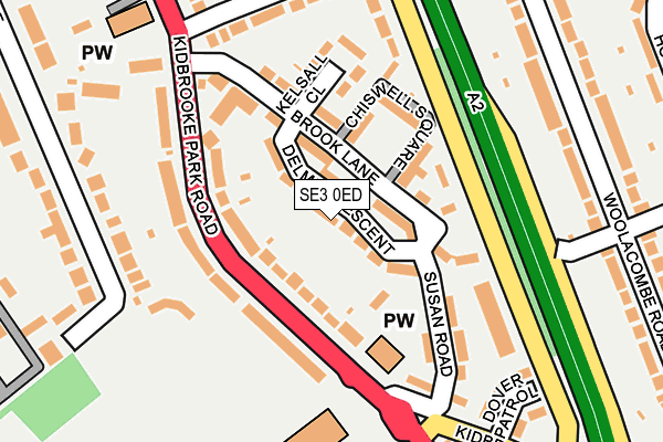 SE3 0ED map - OS OpenMap – Local (Ordnance Survey)