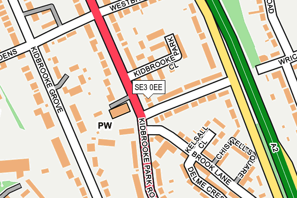 SE3 0EE map - OS OpenMap – Local (Ordnance Survey)