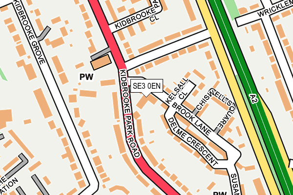 SE3 0EN map - OS OpenMap – Local (Ordnance Survey)