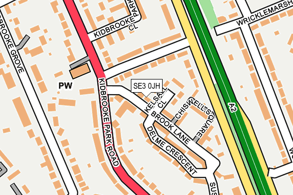 SE3 0JH map - OS OpenMap – Local (Ordnance Survey)