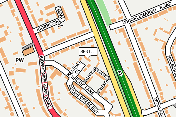 SE3 0JJ map - OS OpenMap – Local (Ordnance Survey)
