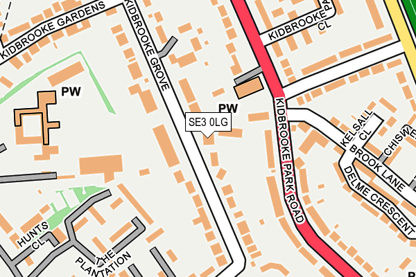 SE3 0LG map - OS OpenMap – Local (Ordnance Survey)