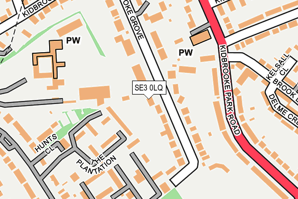 SE3 0LQ map - OS OpenMap – Local (Ordnance Survey)