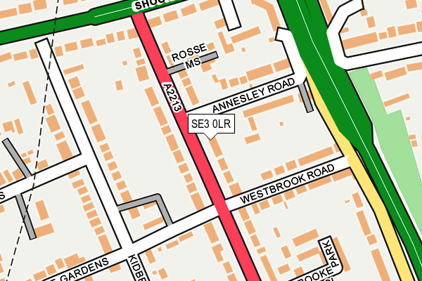 SE3 0LR map - OS OpenMap – Local (Ordnance Survey)