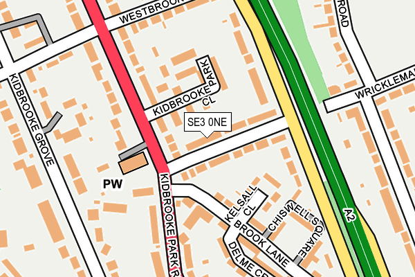 SE3 0NE map - OS OpenMap – Local (Ordnance Survey)