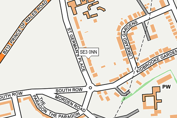 SE3 0NN map - OS OpenMap – Local (Ordnance Survey)