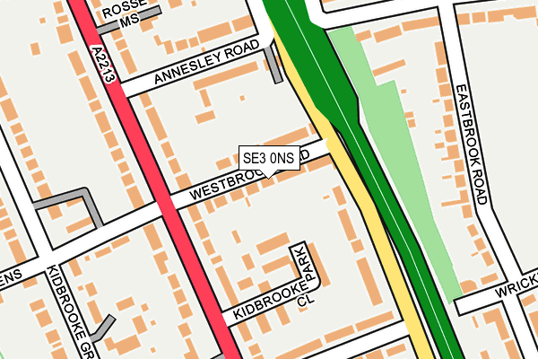 SE3 0NS map - OS OpenMap – Local (Ordnance Survey)