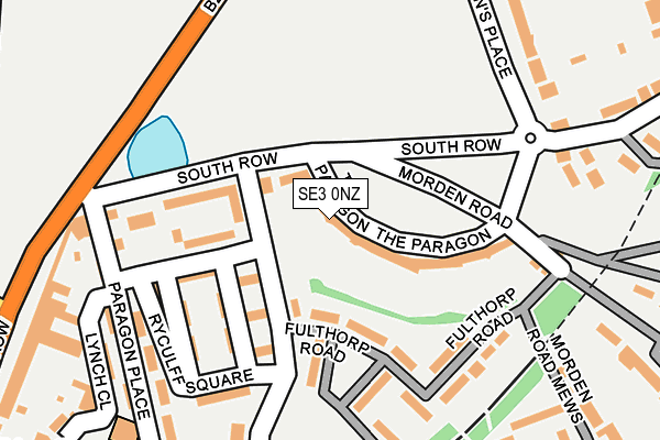 SE3 0NZ map - OS OpenMap – Local (Ordnance Survey)
