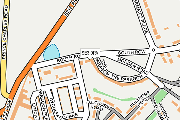 SE3 0PA map - OS OpenMap – Local (Ordnance Survey)