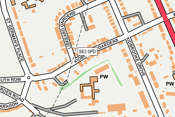 SE3 0PD map - OS OpenMap – Local (Ordnance Survey)