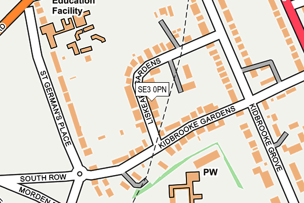 SE3 0PN map - OS OpenMap – Local (Ordnance Survey)