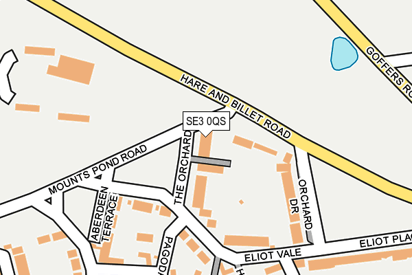 SE3 0QS map - OS OpenMap – Local (Ordnance Survey)