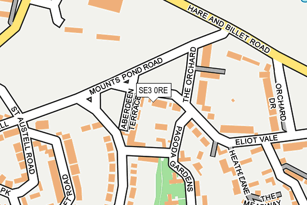 SE3 0RE map - OS OpenMap – Local (Ordnance Survey)