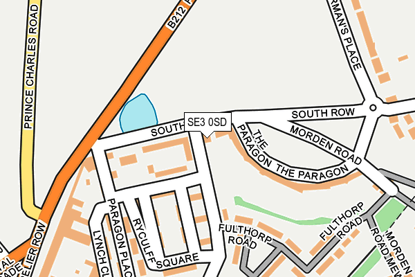 SE3 0SD map - OS OpenMap – Local (Ordnance Survey)