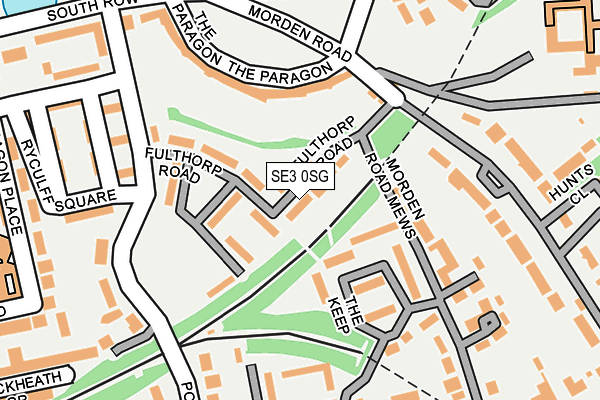SE3 0SG map - OS OpenMap – Local (Ordnance Survey)