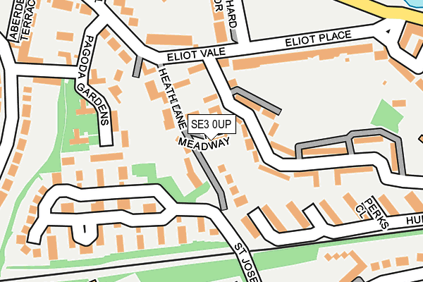 SE3 0UP map - OS OpenMap – Local (Ordnance Survey)