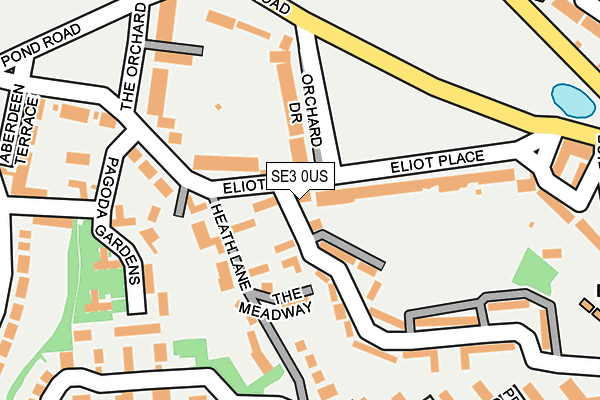 SE3 0US map - OS OpenMap – Local (Ordnance Survey)