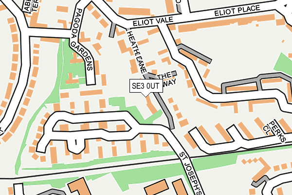 SE3 0UT map - OS OpenMap – Local (Ordnance Survey)