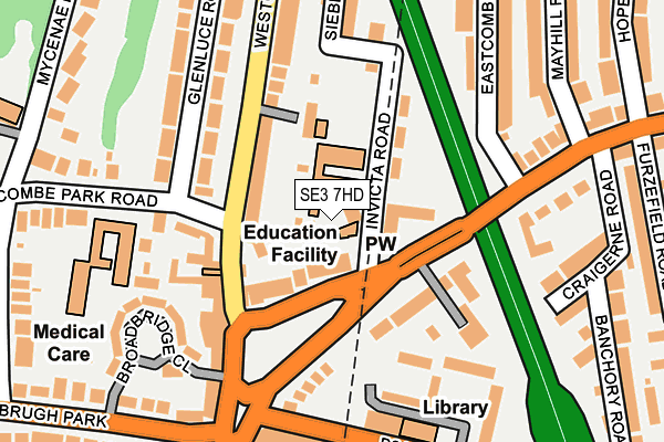 SE3 7HD map - OS OpenMap – Local (Ordnance Survey)
