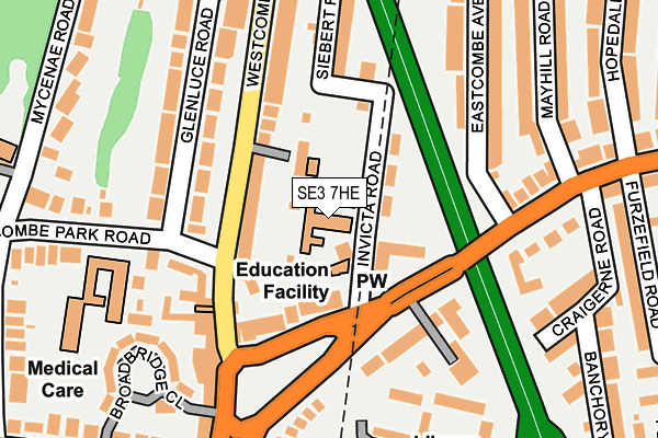 SE3 7HE map - OS OpenMap – Local (Ordnance Survey)