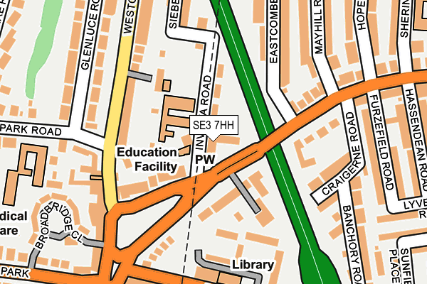 SE3 7HH map - OS OpenMap – Local (Ordnance Survey)