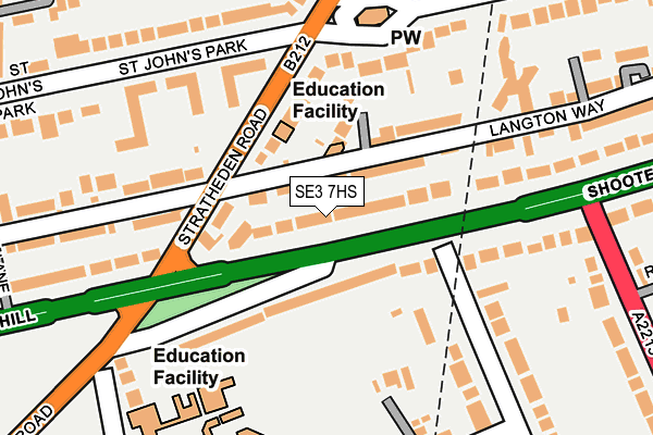 SE3 7HS map - OS OpenMap – Local (Ordnance Survey)