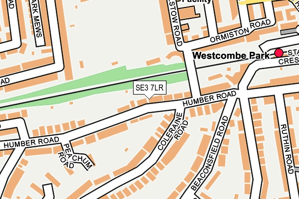 SE3 7LR map - OS OpenMap – Local (Ordnance Survey)