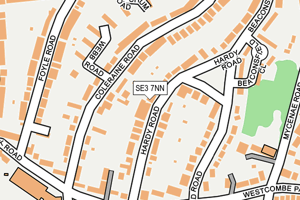 SE3 7NN map - OS OpenMap – Local (Ordnance Survey)