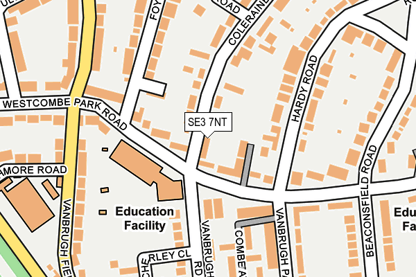 SE3 7NT map - OS OpenMap – Local (Ordnance Survey)
