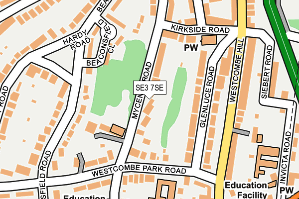 SE3 7SE map - OS OpenMap – Local (Ordnance Survey)