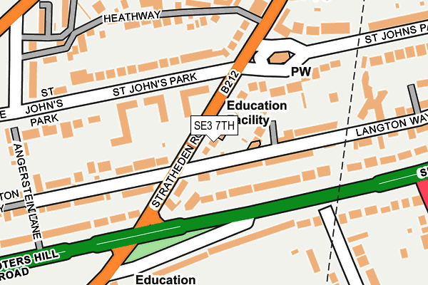 SE3 7TH map - OS OpenMap – Local (Ordnance Survey)