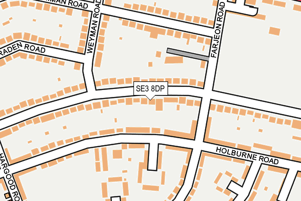 SE3 8DP map - OS OpenMap – Local (Ordnance Survey)