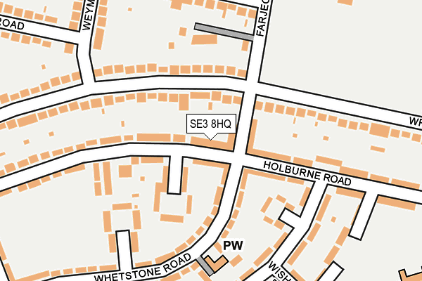 SE3 8HQ map - OS OpenMap – Local (Ordnance Survey)