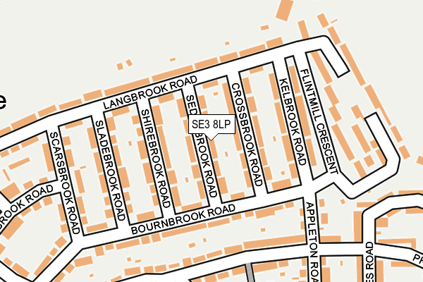SE3 8LP map - OS OpenMap – Local (Ordnance Survey)