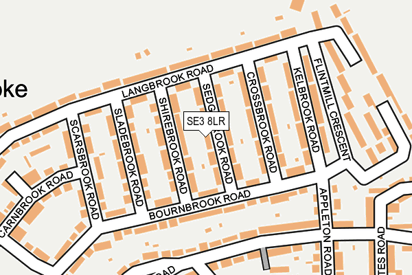 SE3 8LR map - OS OpenMap – Local (Ordnance Survey)