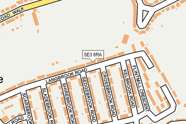SE3 8RA map - OS OpenMap – Local (Ordnance Survey)