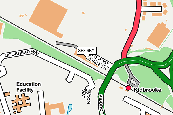 SE3 9BY map - OS OpenMap – Local (Ordnance Survey)