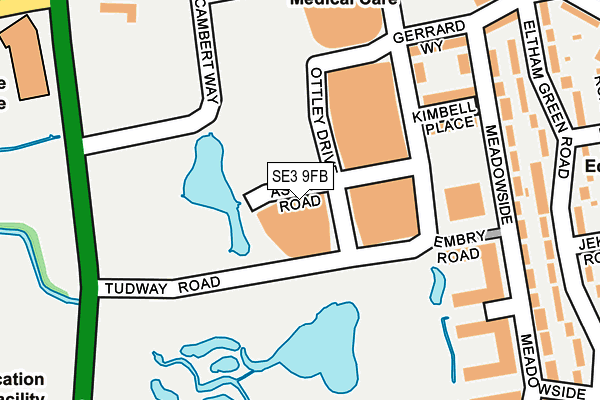 SE3 9FB map - OS OpenMap – Local (Ordnance Survey)