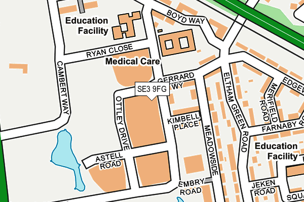 SE3 9FG map - OS OpenMap – Local (Ordnance Survey)